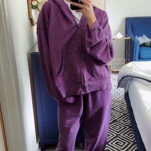 Daily Drills Set!!! Purple Hoodie and Sweatpants Set